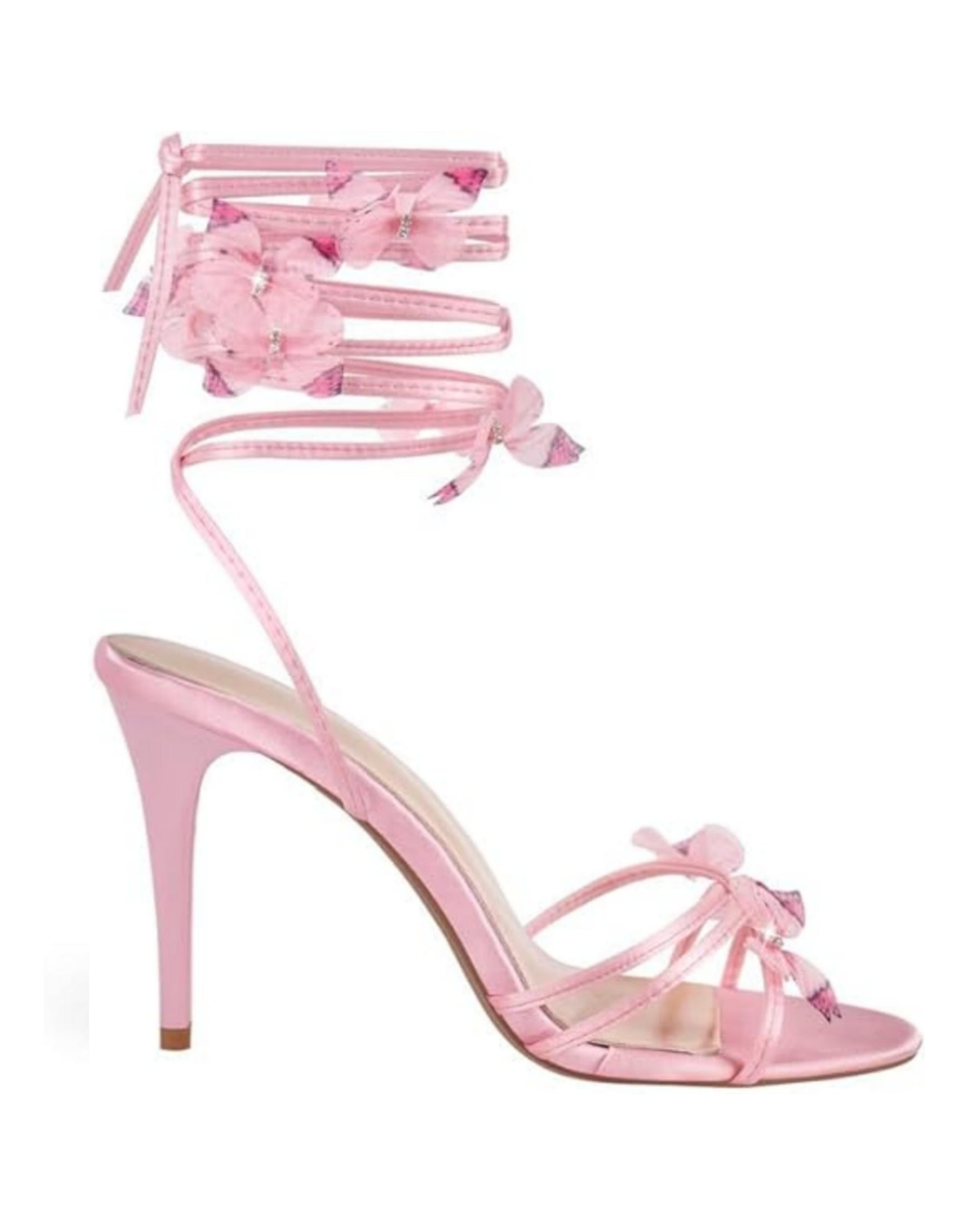 Pink Purple Butterfly Platform Heels Psyche's Wings- Butterfly Tie