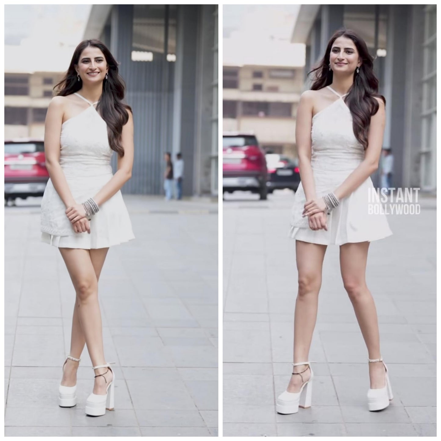 Hera’s Grace- White Leather Platforms